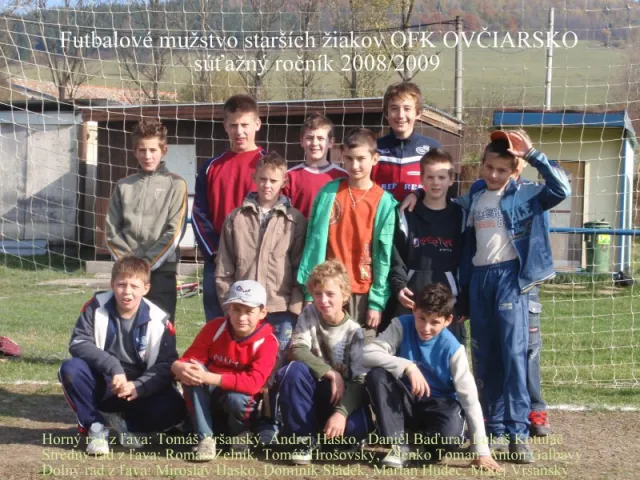 Družtvo žiakov súťažný ročník 2008/2009
