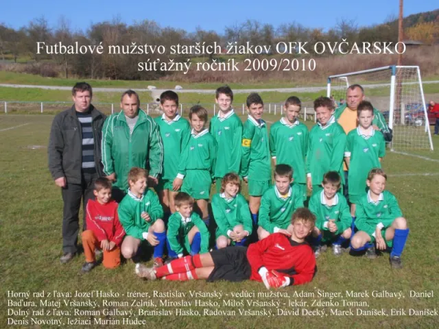 Družstvo žiakov súťažný ročník 2009/2010