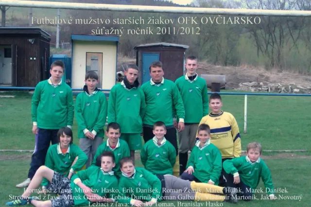 Družstvo žiakov súťažný ročník 2011/2012